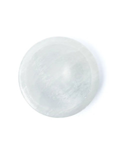 BOL ROND EN SÉLÉNITE SATINÉ -- ±15X5CM 2