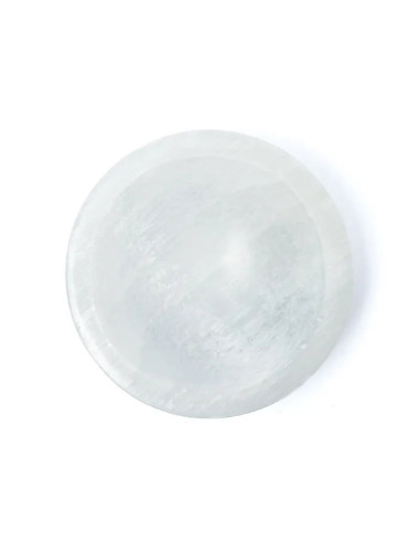 BOL ROND EN SÉLÉNITE SATINÉ -- ±15X5CM