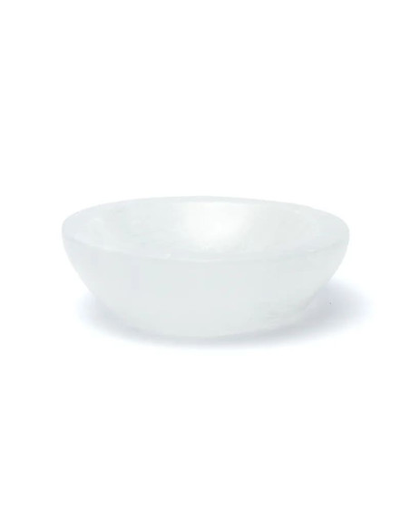 BOL ROND EN SÉLÉNITE SATINÉ -- ±15X5CM