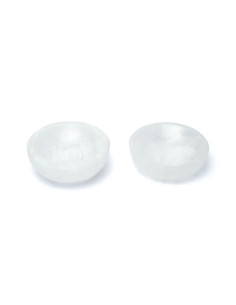 BOL ROND EN SÉLÉNITE SATINÉ -- ±10X3.5CM