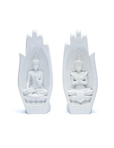 SET NAMASTE MUDRA BLANC 11X21CM