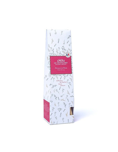 DIFFUSEUR A BATTONET PETALES DE ROSE