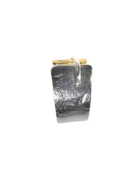 BAGUE ARGENT 925 PL OR 2M T57