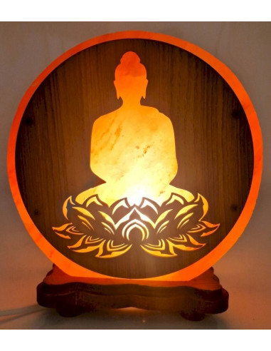 LAMPE DE SEL BOUDDHA LOTUS 5KG