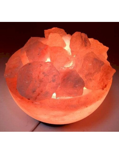 LAMPE SEL BOL CRISTAUX