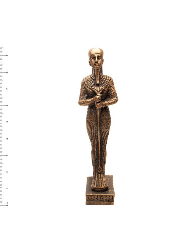 STATUE DE PTAH EN COULEUR BRONZE - 23.5CM - DIEU ÉGYPTIEN