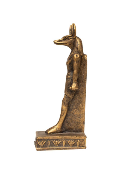 STATUE D'ANUBIS DEBOUT EN COULEUR BRONZE - 14CM - DIEU ÉGYPTIEN