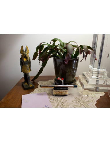 ANUBIS COULEUR OR ANTIQUE GRAND - 17.8CM - DIEU ÉGYPTIEN - FABRIQUÉ EN ÉGYPTE