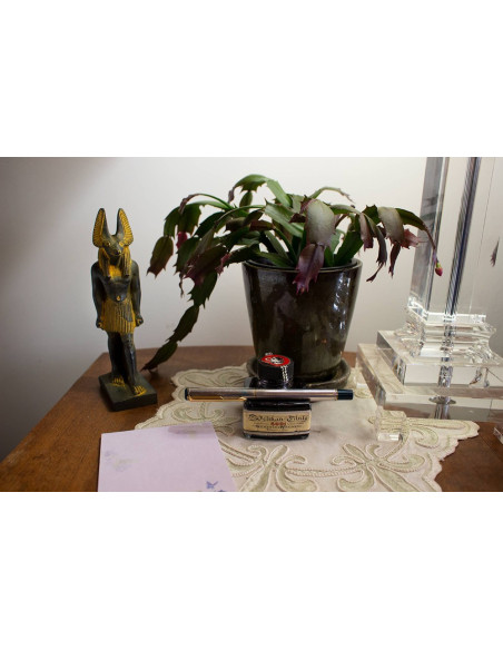 ANUBIS COULEUR OR ANTIQUE GRAND - 17.8CM - DIEU ÉGYPTIEN - FABRIQUÉ EN ÉGYPTE