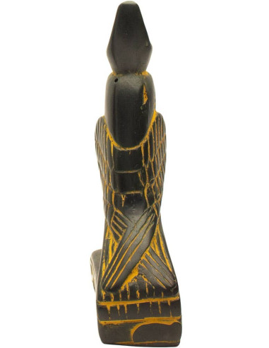 STATUE MINIATURE ANTIQUE D'HORUS EN COULEUR OR - 10 CM