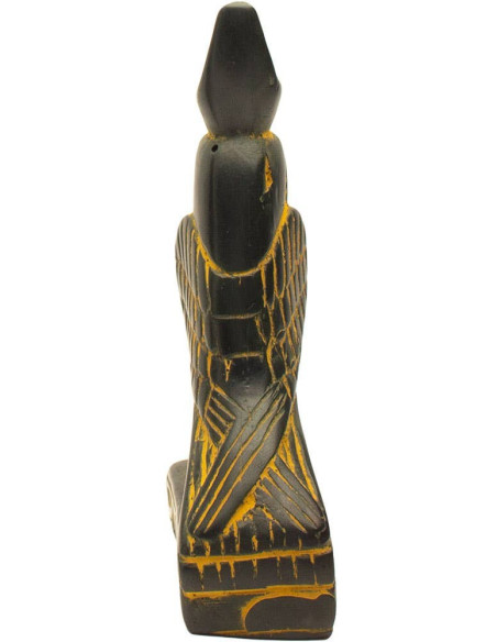 STATUE MINIATURE ANTIQUE D'HORUS EN COULEUR OR - 10 CM