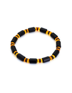 BRACELET AVEC AMBRE MULTICOLORE, TOUT AMBRE, 21-23CM