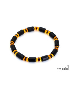 BRACELET AVEC AMBRE MULTICOLORE, TOUT AMBRE, 21-23CM 2
