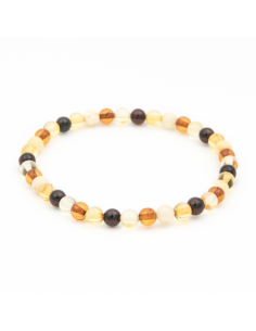 BRACELET AMBRE 5MM MULTI 2