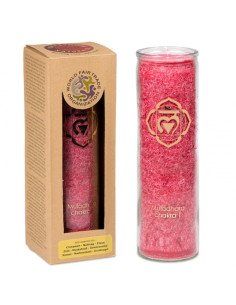 Bougie parfumée 1° chakra stearine 100 heures